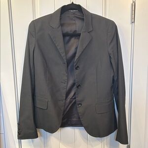 Theory Dark Gray Pinstripe Blazer
